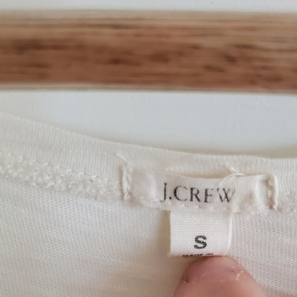 J. Crew Cream And Purple Tank Top With Sequin Accents Size S - Picture 5 of 6